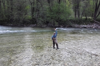 Zdolávanie lipňa na tenkaru.