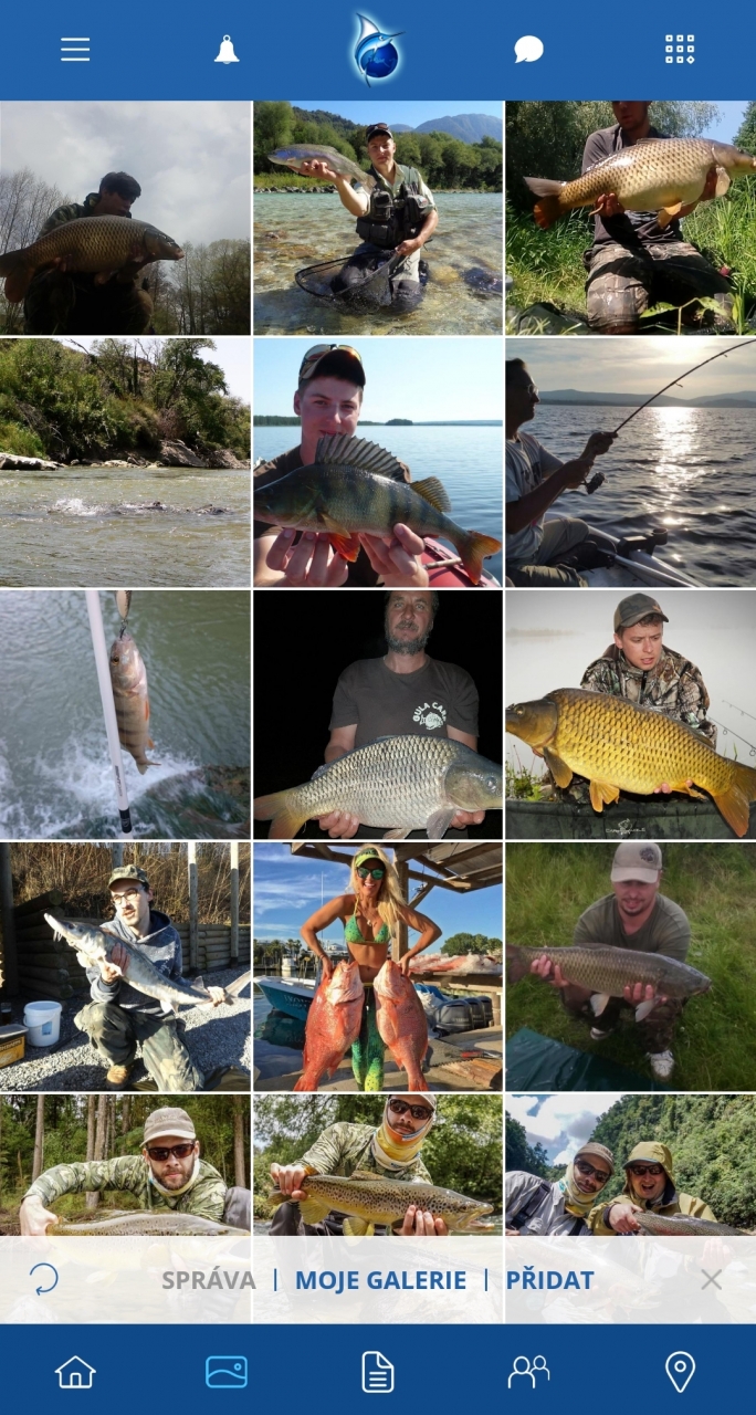 Nová rybárska mobilná aplikácia - sociálna sieť FISHSURFING 2
