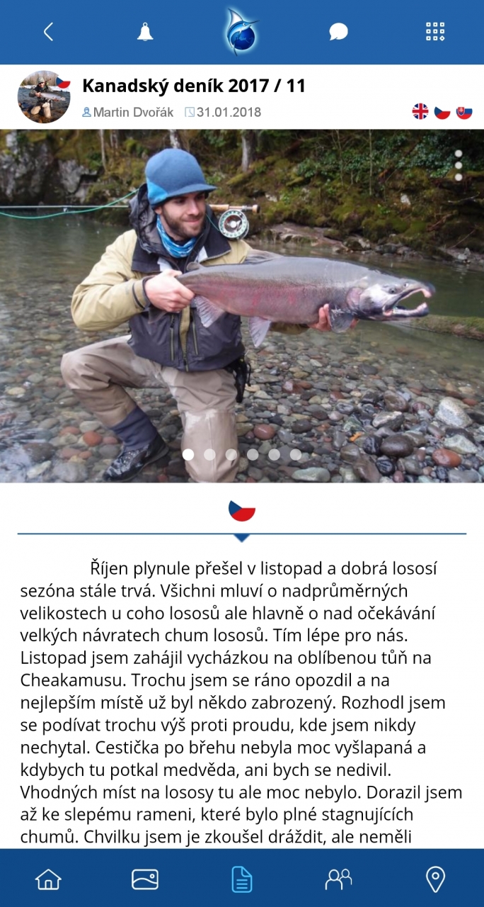 Nová rybárska mobilná aplikácia - sociálna sieť FISHSURFING 5