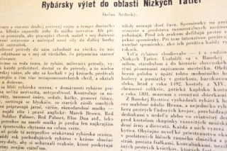 Retro - Rybársky výlet do oblasti Nízkych Tatier