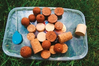 Korkové zátky   boilies.