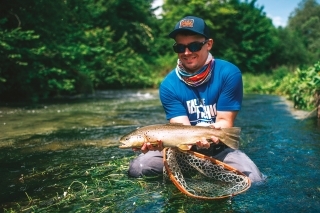 Prvý deň tohoto pstruha oklamal Luca, posledný deň sa ho opäť podarilo oklamať Zdenovi na tom istom mieste.