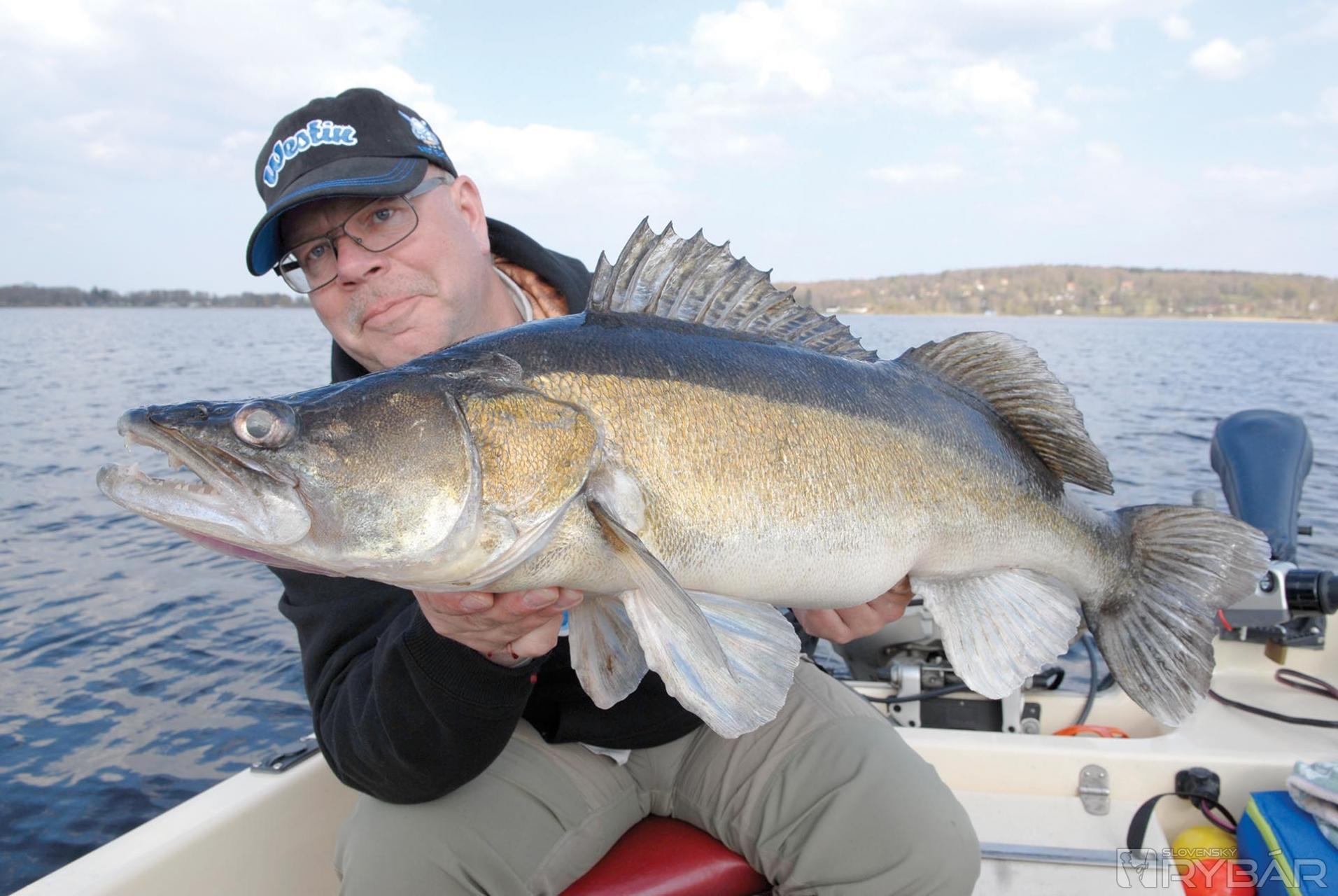 Autor článku so zubáčom, keď bola revolučná metóda pelagic sharpshooting ešte v plienkach.