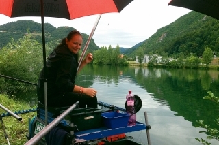 Miroslava Pavelková ml., reprezentantka SR v LRU plávaná ženy počas tréningu na MS v Slovinsku.