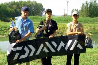 Najlepší v U 18 zľava: 2. Jan Jíška, 1. Andrej Šagát, 3. Matúš Nešťák.