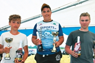 Najlepší v U-15. Zľava: Patrik Schmidt, Matej Lukáč a Jan Řezáč.