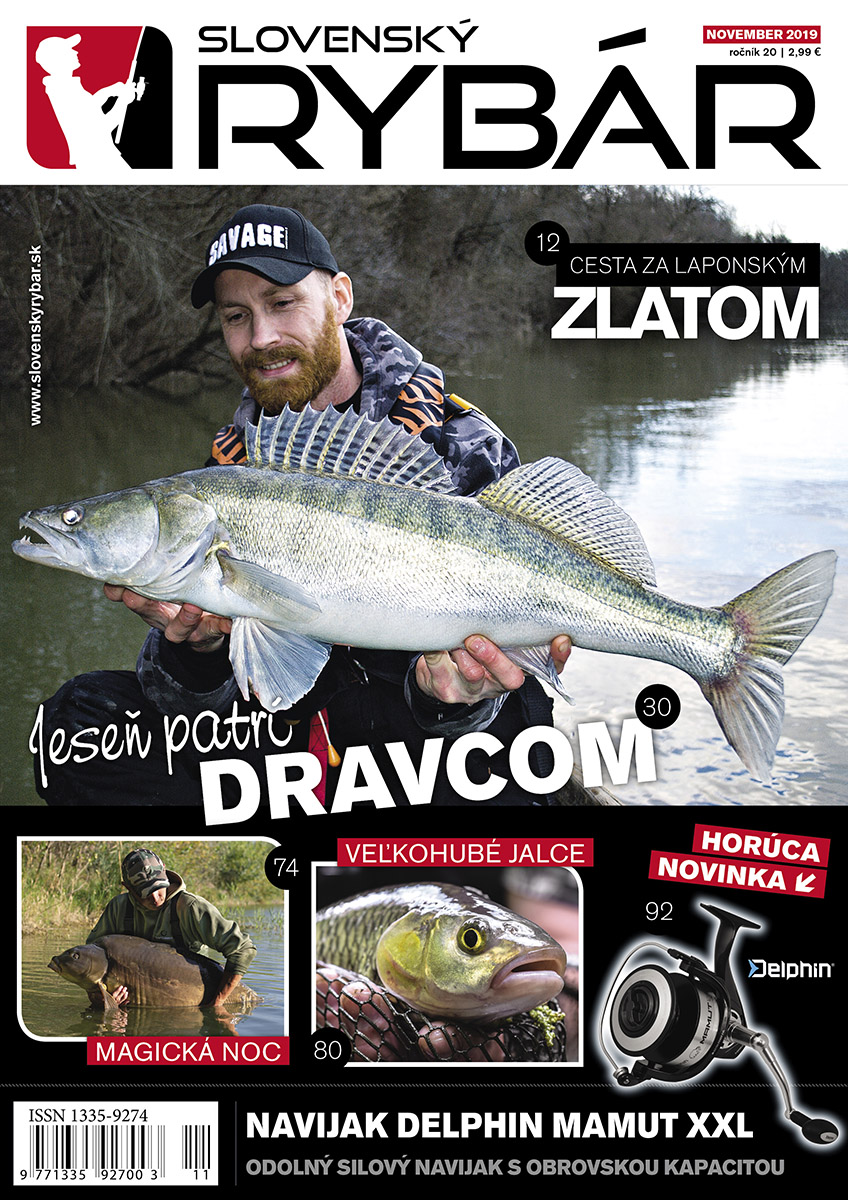 Nové vydanie magazínu Slovenský RYBÁR, november 2019.
