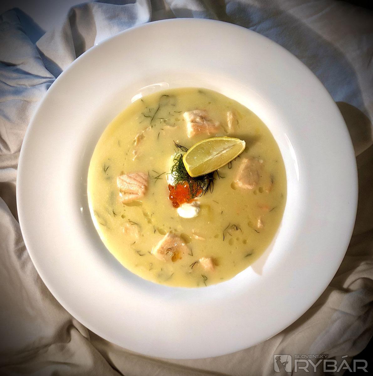Recept - Citrónovo-kôprová polievka s lososom 1