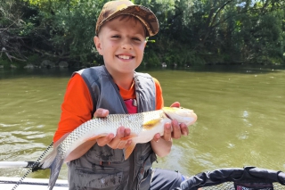 Svetozár Danko počas splavu ulovil veľa krásnych jalcov.