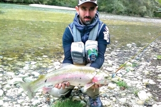 Pekný pstruh z Bohinjky.