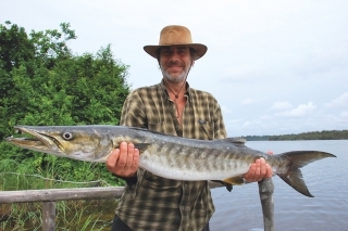 Barakuda s dĺžkou 110 cm.