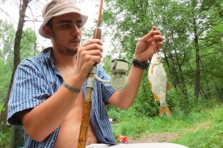 Zdolávanie je úspešné a Radko má peknú červenicu. Tešilo nás to obidvoch.