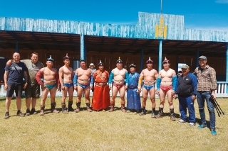 Mongolskí bojovníci.