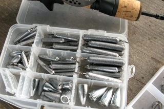 Špeciálne olová na drop-shot, Jig rig, Texas rig a Carolina rig.