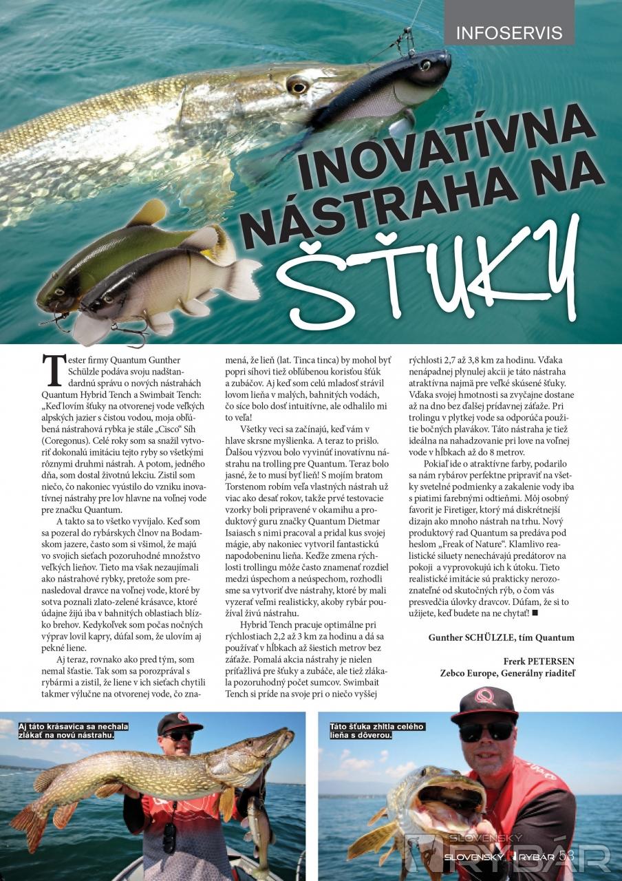 Inovatívna nástraha na šťuky 1