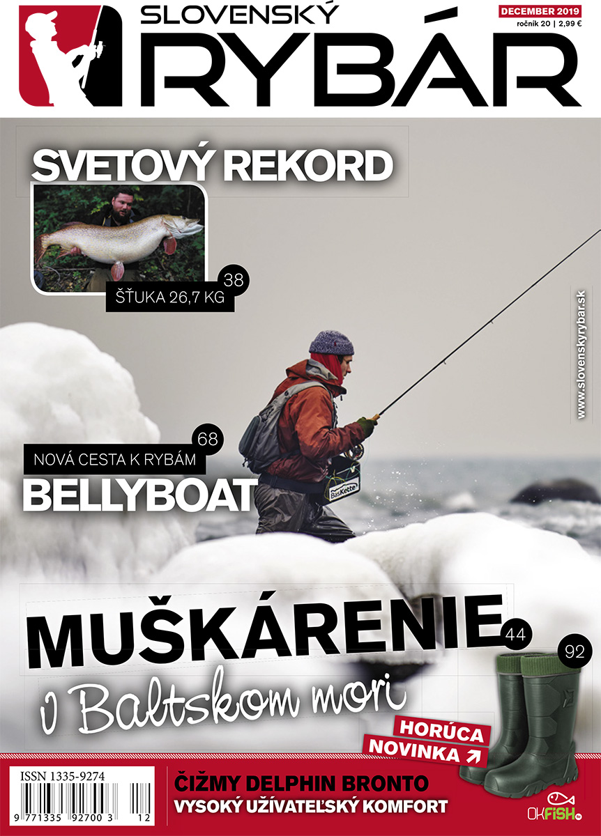 Nové vydanie magazínu Slovenský RYBÁR, december 2019.