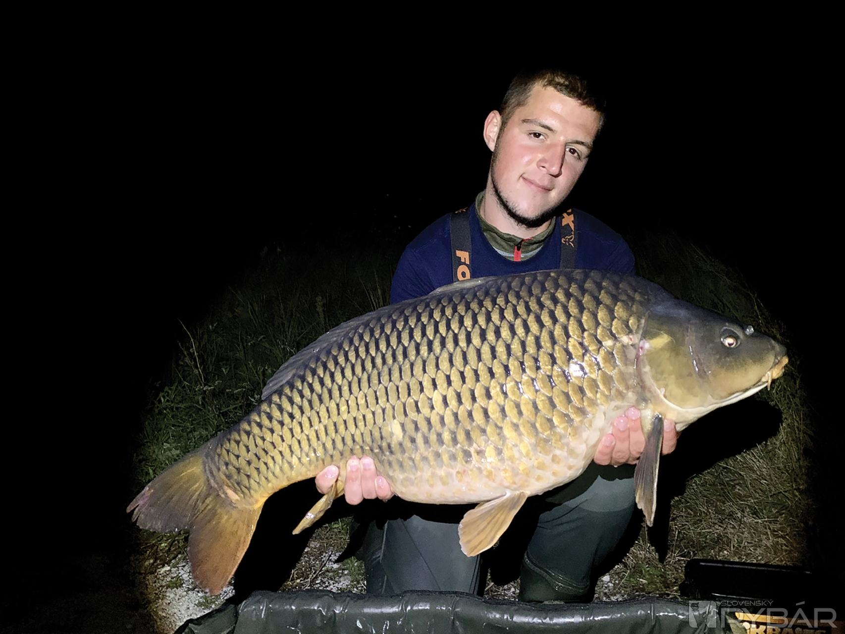 Môj prvý kapor z Kráľovej s hmotnosťou 17,24 kg.