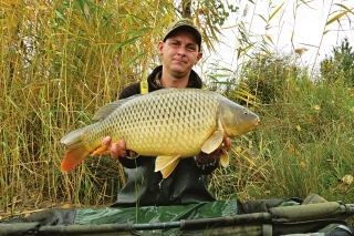 11 kg šupináč ulovený na boilies Dr. Baits Spice Stawberry Krill.