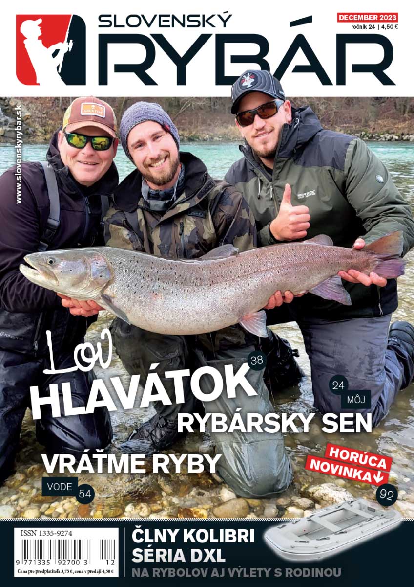 Nové vydanie magazínu Slovenský RYBÁR, december 2023. Novinky z oblasti rybárstva. Tipy, rady, návody a popisy krásnych zážitkov od vody.
