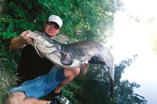 Sumec z jamy odolával mojim nástrahám viac ako hodinu. Nakoniec som ho presvedčil zaútočiť na 8 cm vobler.