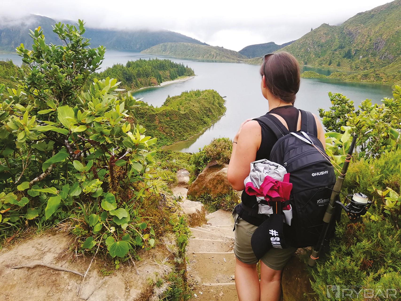 Cestou k jazeru Lagoa do Fogo, keď sa počasie menilo každú chvíľu.