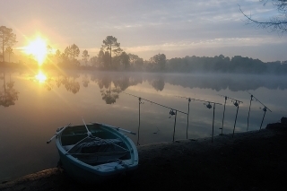 Ranný pohľad na „moje“ jazero – Miesto č. 12.