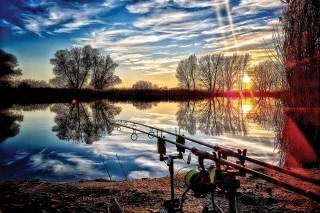 Nádherná scenéria na záver dňa.