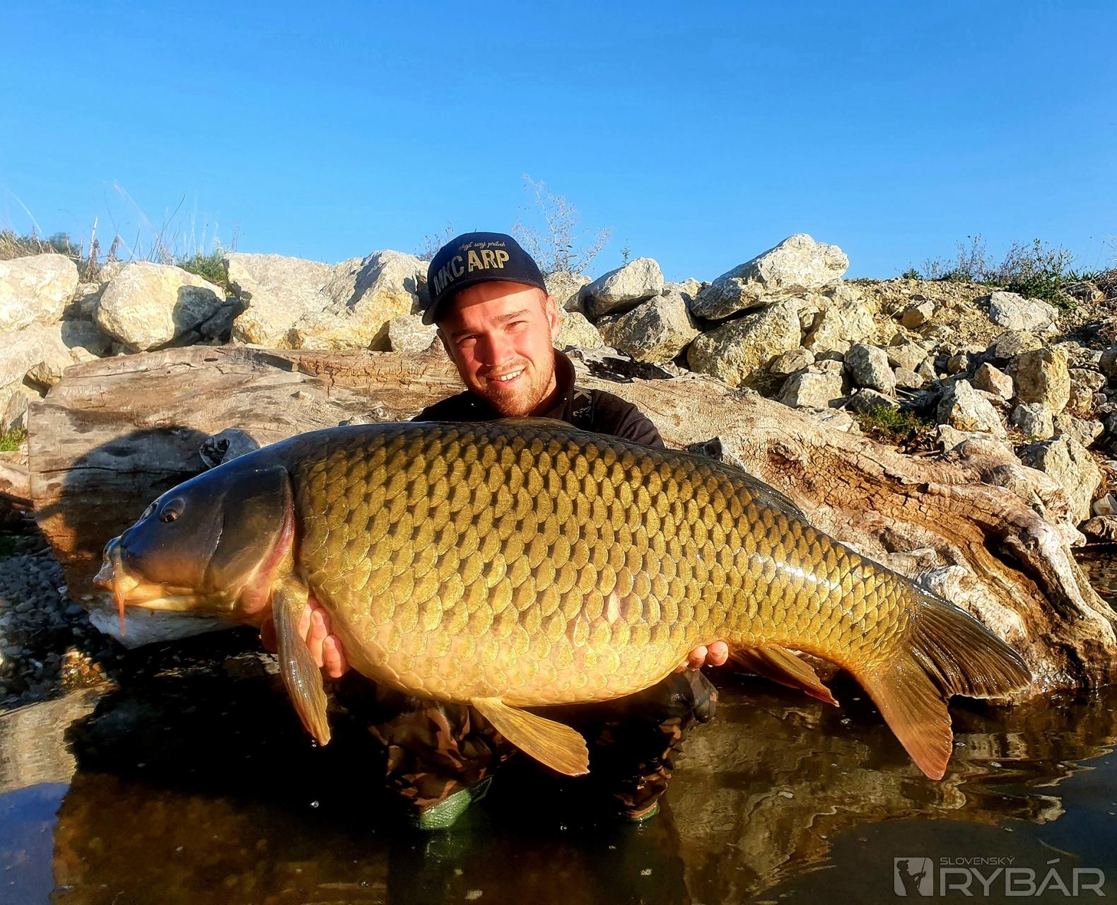 Dlháň s hmotnosťou cez 17 kg, ktorý prišiel na nové boilies, ktoré budeme testovať aj túto sezónu.
