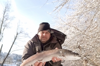 Ďalšia ryba zo zamrznutej rieky.