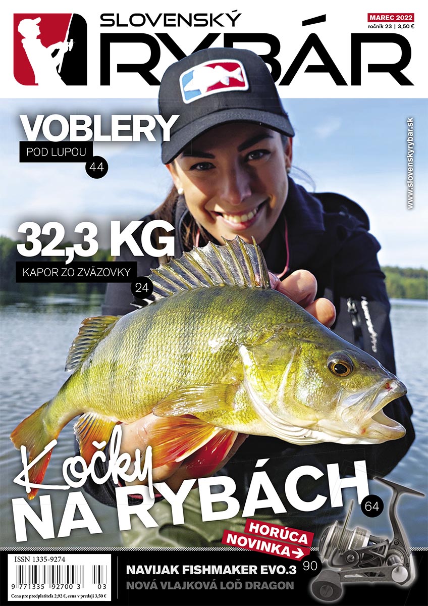 Nové vydanie magazínu Slovenský RYBÁR, marec 2022. Novinky z oblasti rybárstva. Tipy, rady, návody a popisy krásnych zážitkov od vody.