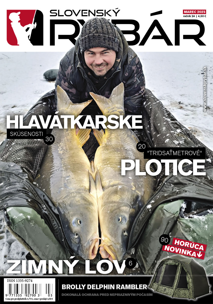 Nové vydanie magazínu Slovenský RYBÁR, marec 2023. Novinky z oblasti rybárstva. Tipy, rady, návody a popisy krásnych zážitkov od vody.
