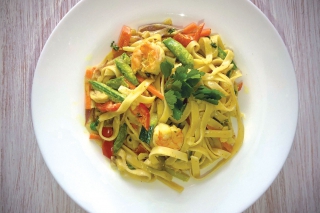 Recept - Krevety na thajský spôsob