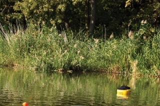 Klasická bójka so závažím na dne. 
Vzdialenosť plaváka od bójky musí 
byť väčšia, ako je hĺbka vody.