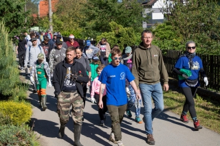 Presun 104 účastníkov do záplavovej nivy, Kysuce 2024.