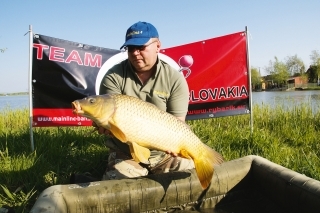 Prvá bodovaná ryba. Používané nástrahy a nadväzce - šnúrka Kryston Quicksilver, háčiky Korda Kaptor a Long Shank X.