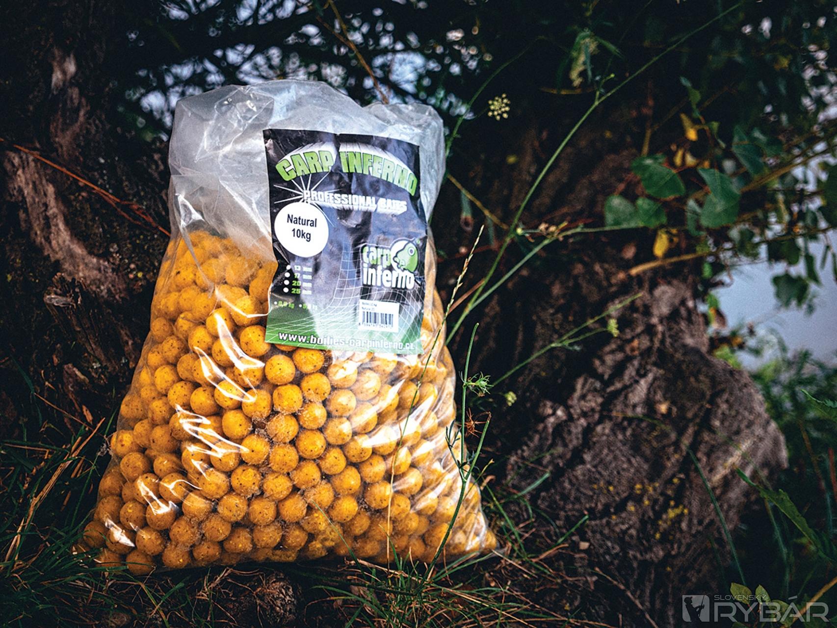 Kŕmne boilies značky Carp Inferno z radu Light Line neutrálnej príchute, použitím boosteru boilies zmeníte na príchuť, akú potrebujete.