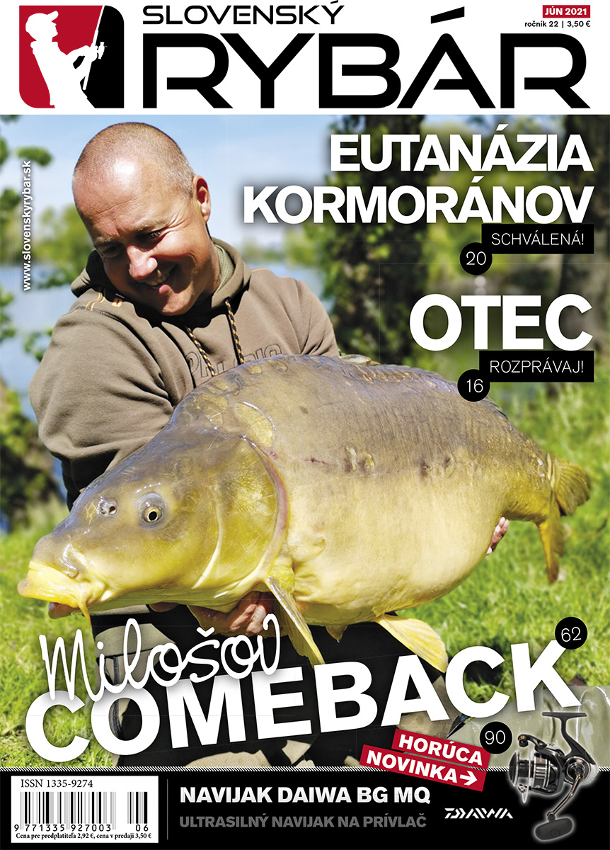Nové vydanie magazínu Slovenský RYBÁR, jún 2021. Novinky z oblasti rybárstva. Tipy, rady, návody a popisy krásnych zážitkov od vody.