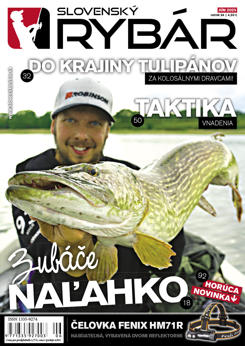 Nové vydanie magazínu Slovenský RYBÁR, jún 2023. Novinky z oblasti rybárstva. Tipy, rady, návody a popisy krásnych zážitkov od vody.
