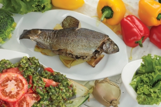 Recept - Grilovaný pstruh po sedliacky