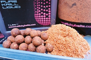 Potrebujem boilies, Krill liquid a Krill powder.