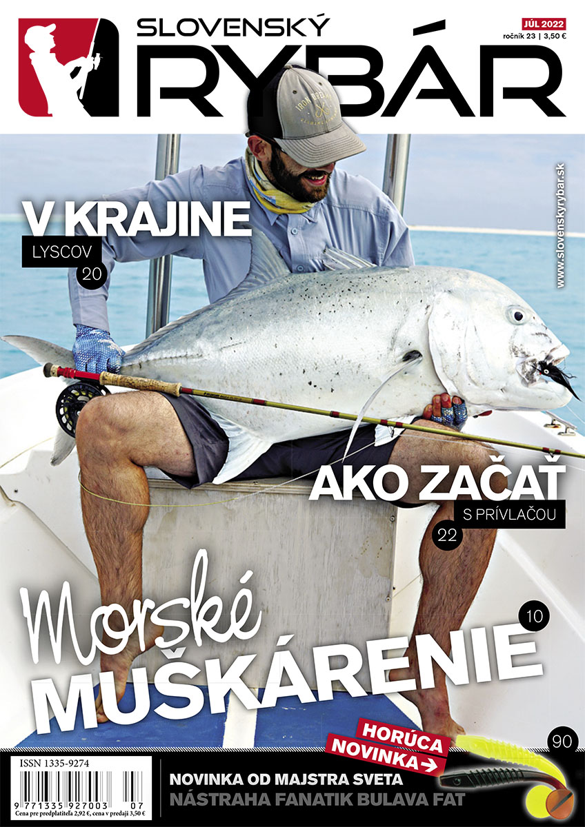 Nové vydanie magazínu Slovenský RYBÁR, júl 2022. Novinky z oblasti rybárstva. Tipy, rady, návody a popisy krásnych zážitkov od vody.