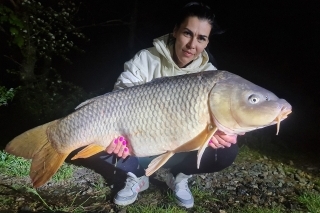 15  kg kaprík chytený na Katlove u Jakuba Vágnera.