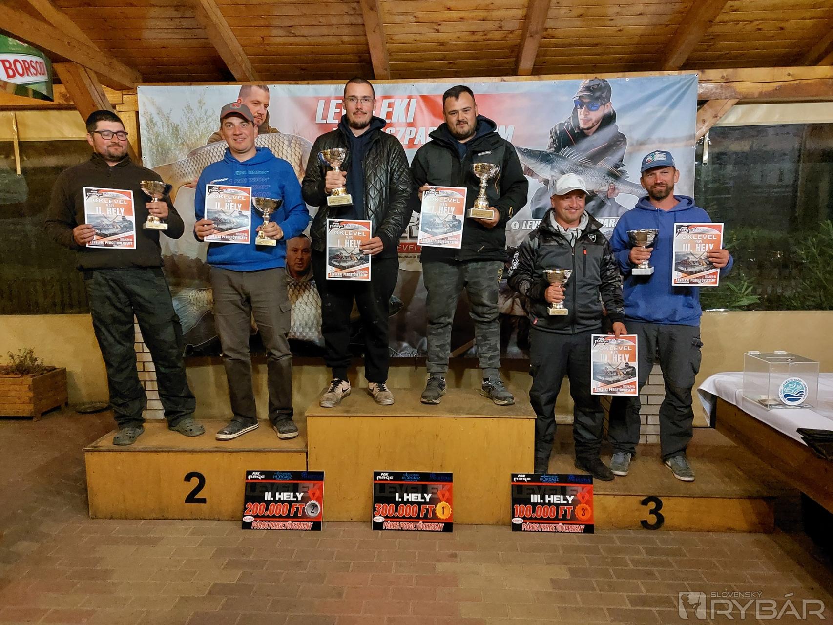 Skvelé umiestnenie z prvého dňa, Attila a Gábor na druhom mieste.