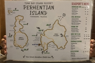 Ostrovy Perhentian, my sme boli ubytovaní najprv na južnej a potom na východnej časti Veľkého ostrova. X naše ubytovanie.