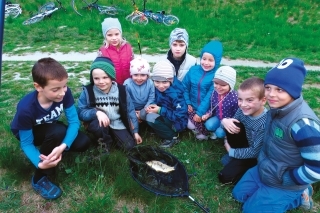 Ulovené ryby sa tešili zvláštnej pozornosti.