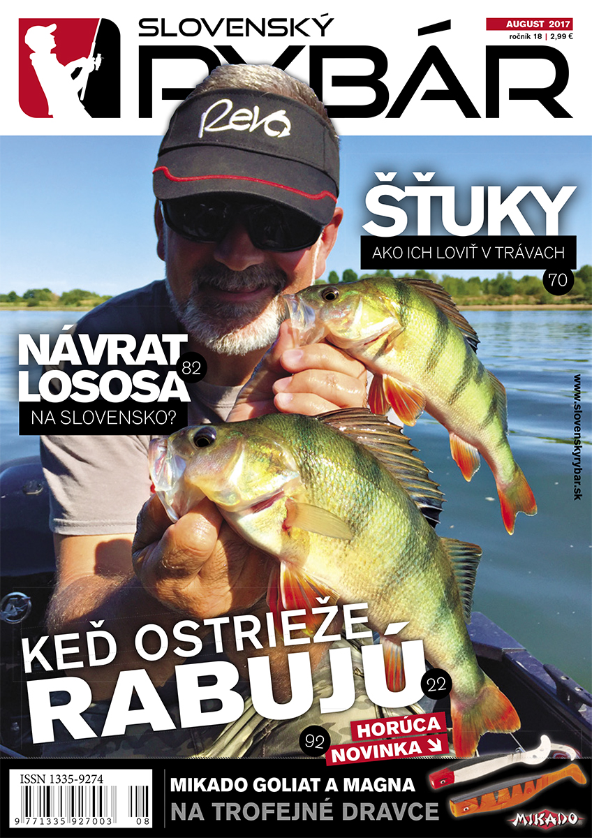 časopis, rybársky, 2017, magazín, august, rybár, rybársky časopis, slovenský rybár, magazín pre rybárov