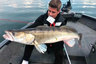 Jazero Haringvliet, na ktorom chytáme, je fantastické na lov veľkých ostriežov a šťúk. Dustin Schöne však v tomto pretekárskom dni vyťahuje 96 cm zubáča! Ten sa neskôr stáva najväčším zubáčom pretekov.