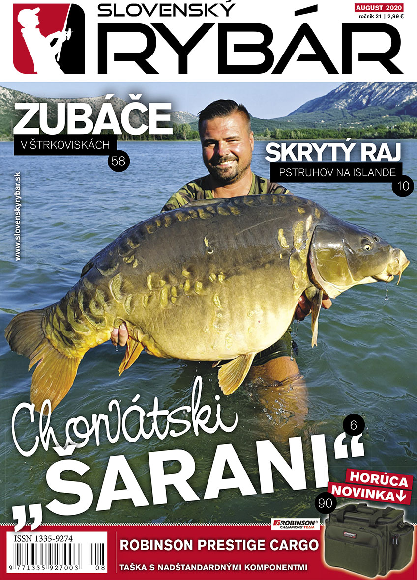 Nové vydanie magazínu Slovenský RYBÁR, august 2020.