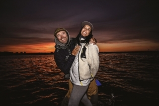 Ja s Romanom, šťastný rybársky pár.