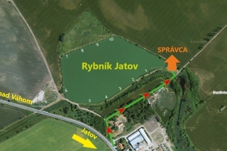 Mapa rybníka.